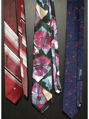 3 Men's Ties POLO, OSCAR DE LA RENTA & Etienne Aigner Fashion Ties  Collection